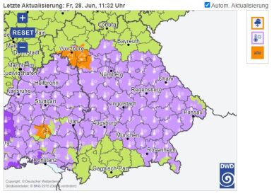 Unwetter Hitzewarnung Bayern Bild2